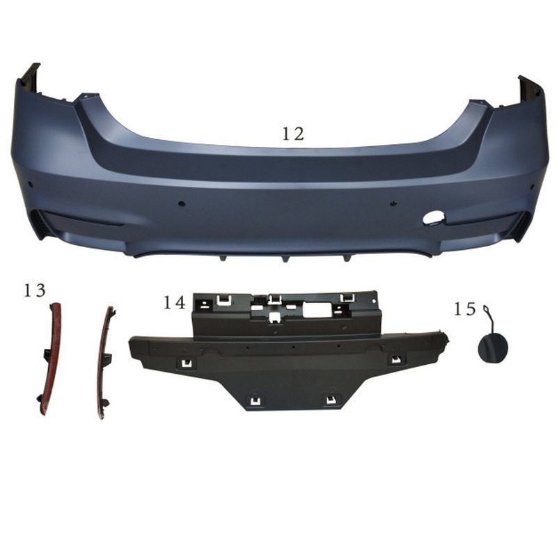 Rear Bumper For BMW M3 (YEAR 13-19) Chassis Number: F30